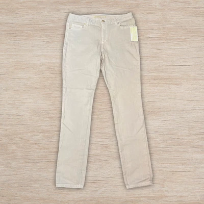NWT Michael Kors Tan Beige Skinny Leg Stretch Pants Women’s Size 8 - Image 1 of 4