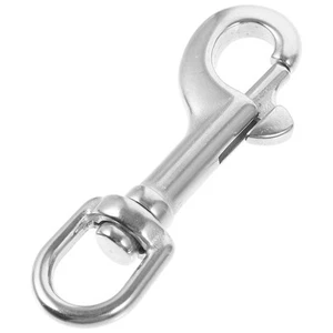 Correa de saxofón gancho cuello alto acero inoxidable giratorio resorte base a presión para - Imagen 1 de 12