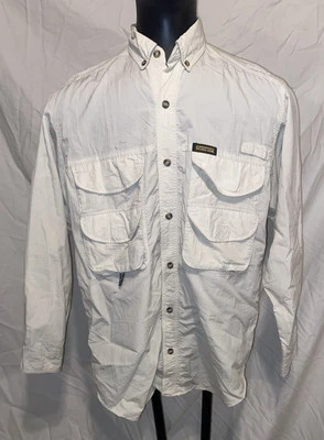 Camisa Remington Hombres Ligera Blanca Ventilada Abotonada Talla Mediana Foto 1 de 4