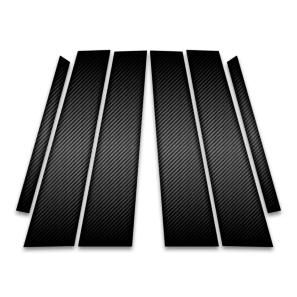 6pc Carbon Fiber Pillar Post Covers for 2017-2022 Mercedes-Benz E Class - Image 1 of 1