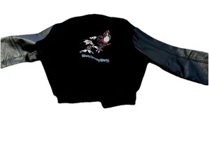 Rare 1991 Disney World 20th Anniv Black Letterman Varsity Jacket XL Made In USA - Picture 1 of 5