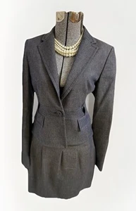 NEW $486 BCBG Maxazria Skirt Suit Size S Two Piece Set 30X16 Pockets Executive - Picture 1 of 23