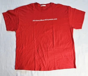 Advisory Board Crystals Red Logo T-Shirt Authentic Certilogo Tag Adult Size XXL - Picture 1 of 12