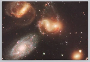 Stephans Quintett Galaxien im Weltraum (Hubble-Bild) um 2017 Postkarte - Bild 1 von 2