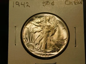 1942  Walking Liberty Half    Item # 6123 - Picture 1 of 2