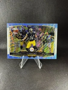 Le'Veon Bell 2014 Topps Chrome Blue Wave Refractor #50 Pittsburgh Steelers - Picture 1 of 2