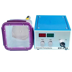  Druckautomatische Vliessprühmaschine elektrostatische Beflockungsmaschine  - Bild 1 von 11