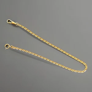 Vintage goldfarbene Taschenuhrkette Anhänger Gliederkette Schmuck Accessoire - Bild 1 von 4