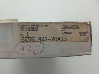 SIEMENS SIMATIC S5 Unidad Central 6ES5 942-7UA13 115U  CPU 942 - Imagen 1 de 4