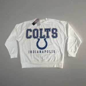 Gameday Couture Women M Oversized Crew Pullover Sweatshirt Indianapolis Colts  - Picture 1 of 6