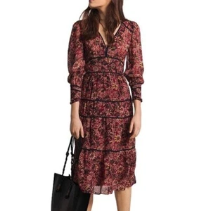 NWT ba&sh Gigi Printed Midi Dress - Picture 1 of 10