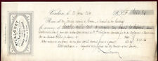 Quittance ancienne . Verdun-sur-le-Doubs . Maître LALOUET Notaire . 1869