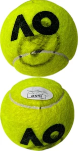 NOVAK DJOKOVIC SIGNED AUSTRALIAN OPEN TENNIS BALL AO US OPEN WIMBLEDON JSA - Picture 1 of 2