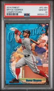 2014 Finest Competitors #FC-BH Bryce Harper Refractor PSA 10 50/50 RARE SSP - Picture 1 of 2