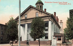 Postal de colección Flemington NJ HUNTERTON COURT HOUSE 1910 050824 T - Imagen 1 de 2