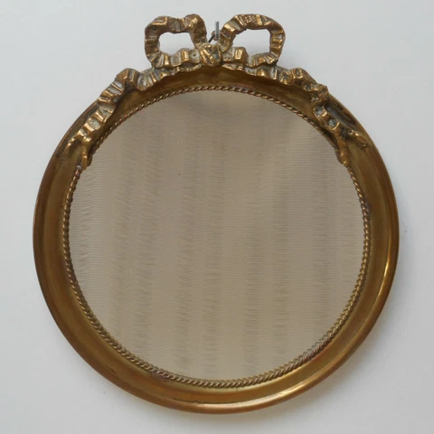 VINTAGE FRENCH LOUIS XVI STYLE GILT WALL MIRROR HOLLYWOOD REGENCY SHABBY CHIC Cover