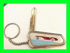 Oldtimer Buick Wildcat Autoschlüssel 1 - ungeschnitten in einzigartigem Halter Messing Emaille sehr selten - Bild 1 von 9