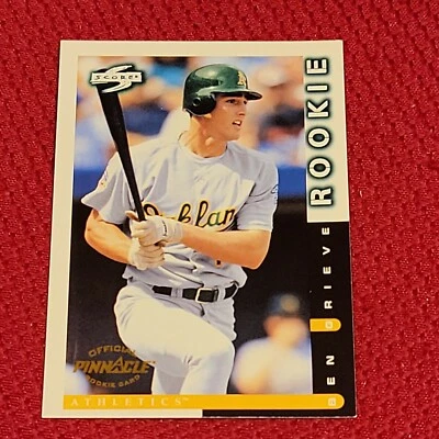 Tarjeta de béisbol vintage Ben Grie Rookie RC Score 1997 Oakland Athletics A's #244 Foto 1 de 4