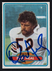Dan Neal Signed 1980 Topps Football Card #287 Bears - Picture 1 of 2