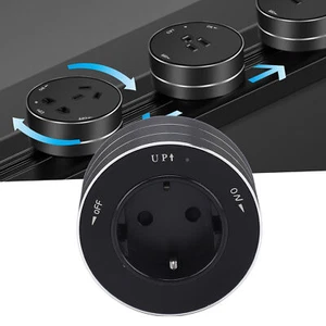 Track Socket Multifunctional Round Shape Mounted Movable Track Socket EU - Picture 1 of 22
