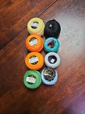 Extremely Fine Crochet Thread for Tatting Finca/DMC  J Anchor lot of 8 - Image 1 of 3