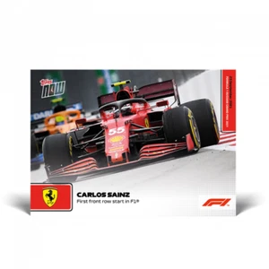 2021 Topps Now Formula 1 F1 #59 Carlos Sainz Ferrari - Picture 1 of 2
