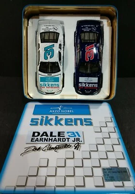 DALE EARNHARDT JR. 1997 #31 Sikkens Blue & White TIN SET 1:32 Action Racing - Image 1 of 4