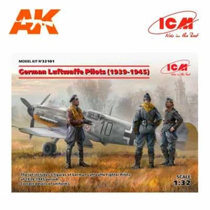 32101 ICM German Luftwafe Pilots(1939-1945)(3 Figu in 1:32 - Foto 1 di 6