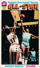 1976-77 TOPPS NBA RANDY SMITH BUFFALO BRAVES BASKETBALL JUMBO CARDS