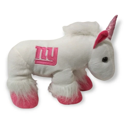 Forever Collectibles Unisex Pink NY New York Unicorn Plush 15" White/Pink Cover