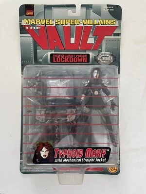 Marvel Super Villains The Vault Typhoid Mary 1998 figura de acción Toy Biz ¡Nuevo! Foto 1 de 4