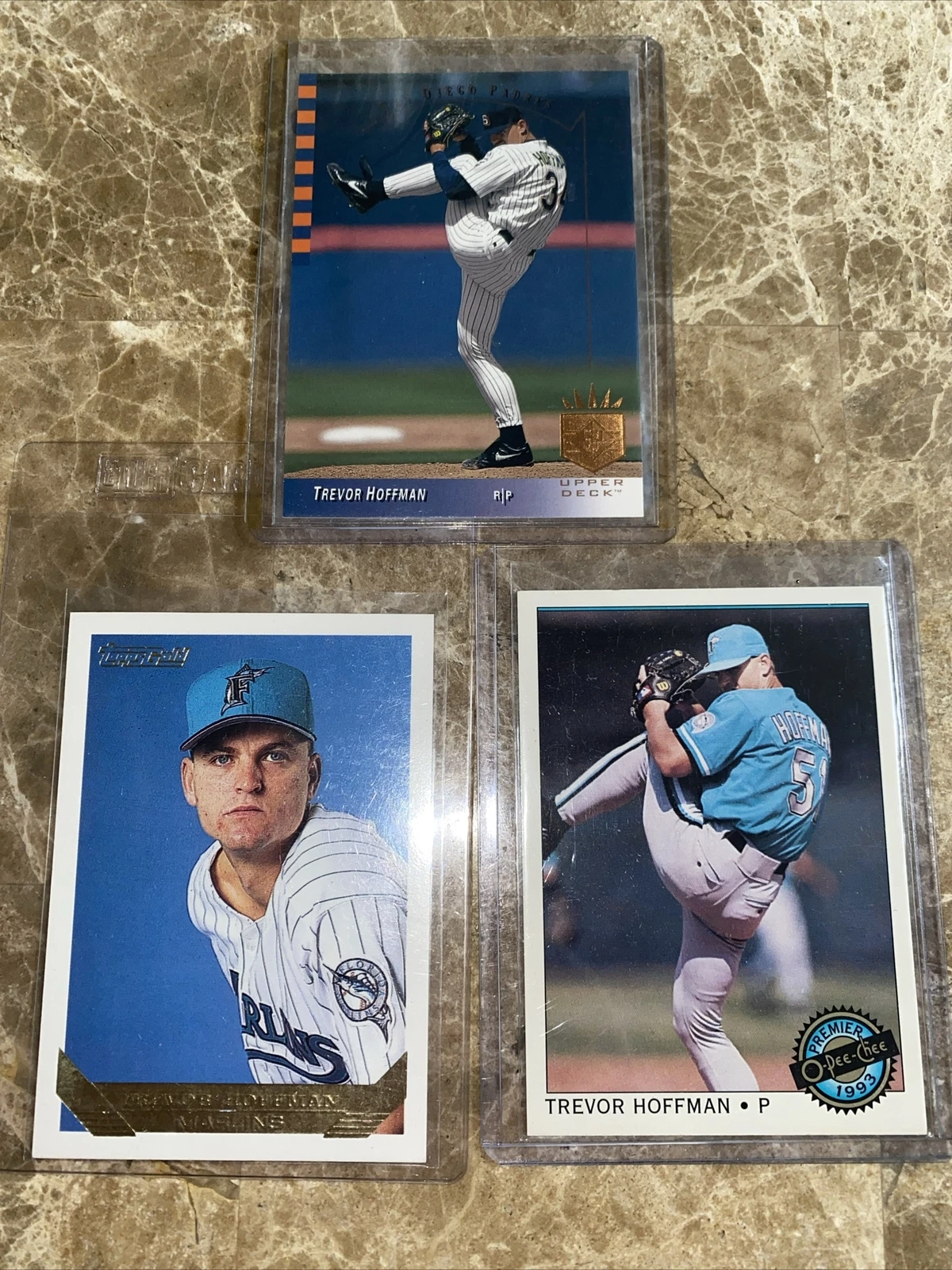 1993 Topps Gold Upper Deck SP O Pee Chee Premier Trevor Hoffman Rookie Lot 3 RCs
