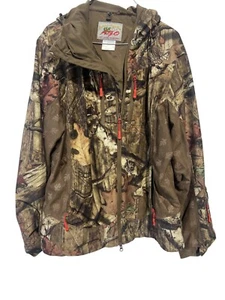 Cabelas Camo Jacket Women's Mossy Oak Break Up Infinity AGO Zip Up Hood Hunting - Picture 1 of 5