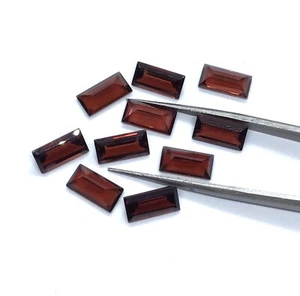 Piedra preciosa suelta natural facetada granate AAA corte baguette para hacer todas las joyas - Imagen 1 de 21