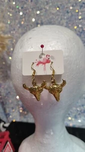 Bulls Head Earrings - Picture 1 of 1