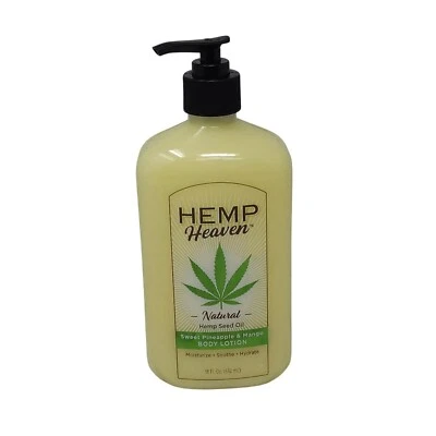 Hemp Heaven Moisturizing Body Lotion Sweet & Pineapple Mango Hemp Seed Oil NEW - Image 1 of 4