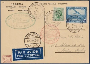 Belgio - "Primo Volo "Anversa-Berlino del 16 Maggio 1932 - annulli speciali - Foto 1 di 2