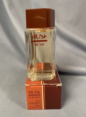 NUEVO Top salpicadero vintage Avon Musk para hombre después del afeitado 2,8 onzas líquidas + caja original Foto 1 de 4