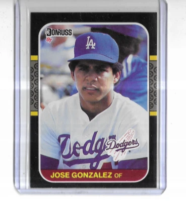 1987 Donruss #525 Jose Gonzalez Los Angeles Dodgers - Image 1 of 2