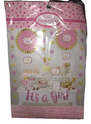 Girl Baby Shower Pink Table Party Decorations NEW Baby Pregnancy Maternity Treat - Изображение 1 из 2