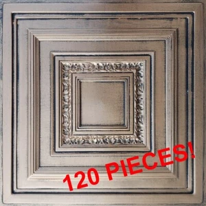 GITTERSYSTEM, Pop In, PVC 24x 24, Deckenfliesen ANTYX Bronze Schwarz, 120 Stück - Bild 1 von 3