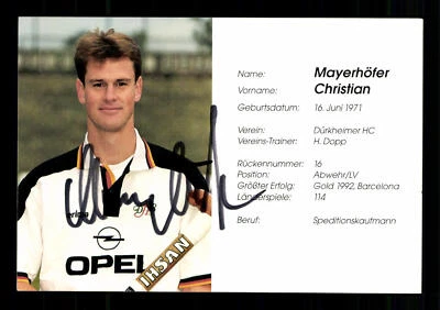 Christian Mayerhöfer Hockey Nationalmannschaft Original Signiert + G 37419 - Bild 1 von 2