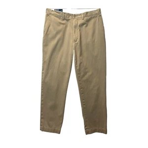 Polo Ralph Lauren Mens 36x30 Chino Pants Khaki Classic Fit Cotton Flat Front - Picture 1 of 11