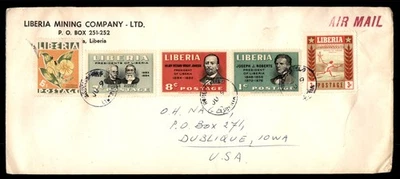 Cubierta Mayfairstamps Liberia Mining Ltd a Dubuque IA aau_40733 Foto 1 de 2