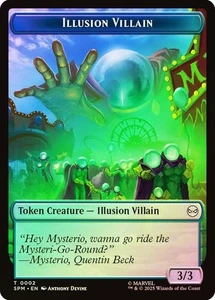 Illusion Villain Token FOIL - 0002 - Marvel's Spider-Man MAR SPM MTG - Picture 1 of 1