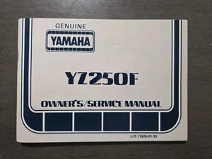 Vintage Genuine Yamaha YZ250F Owner's Service Manual Lit 11626-01-33 - Picture 1 of 5