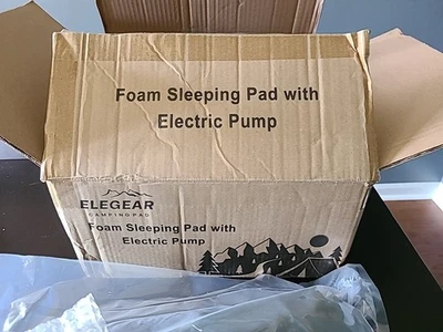 Elegear Air and Foam Self Inflating Sleeping Pad, With Electric Pump 4" Gray - Image 1 of 4