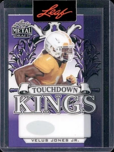Velus Jones Jr. 2022 Leaf Metal Draft Touchdown Kings Pre-Production Proof 1/1 - Bild 1 von 2