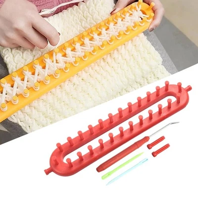 Scarf Knitting Sewing Needle Knitting Knitting Kit Set 26*6*3cm/36*5*4cm - Image 1 of 4