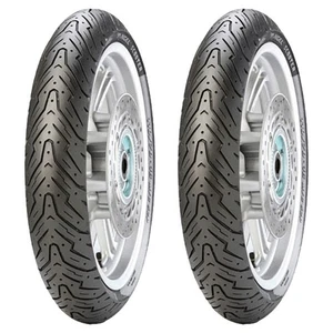 TYRE PAIR PIRELLI 80/90-10 44J + 110/80-10 58J ANGEL SCOOTER - Picture 1 of 5